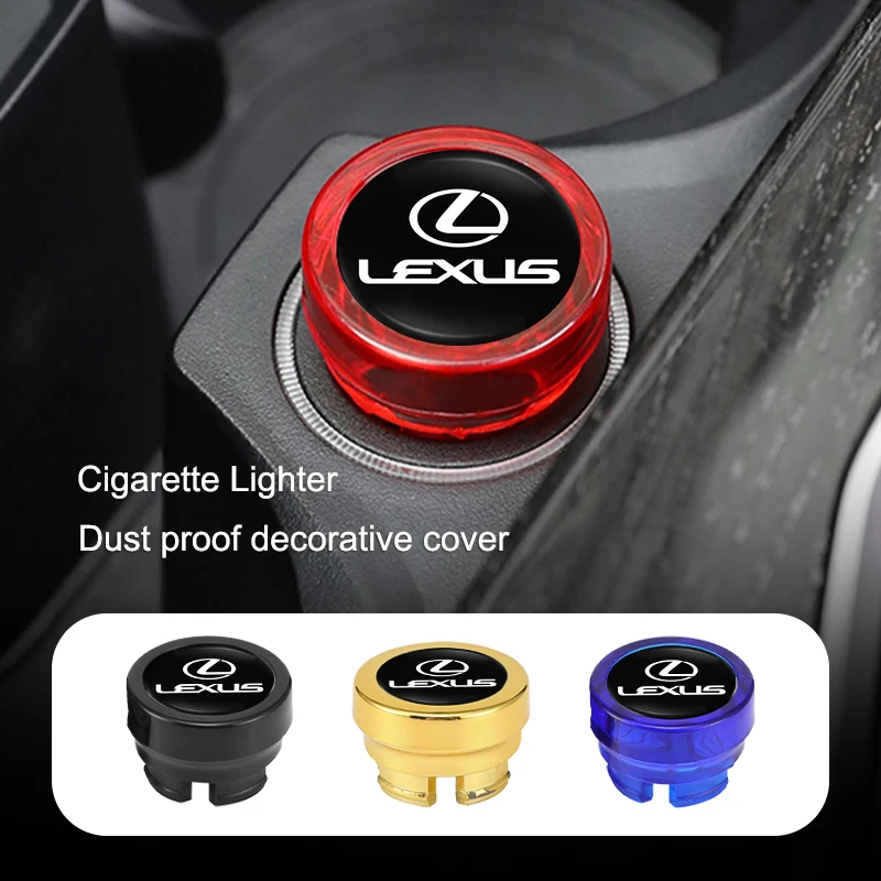 lexus cigarette lighter Car Cigarette Lighter Cover Dustproof Decoration Cap For Lexus GS IS LS500h  ES260 ES300h RX350h NX260 UX260 LM LC RZ450e TX RC