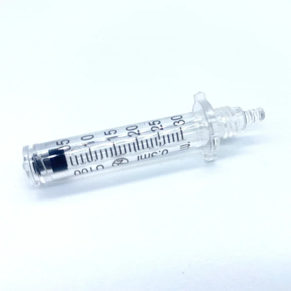 5Pcs 0.5ml/0.3ml Disposable Syringe Ampoule Head Needles Sterile Package No Needle Lip Filler Syringes For Hyaluronic Pen