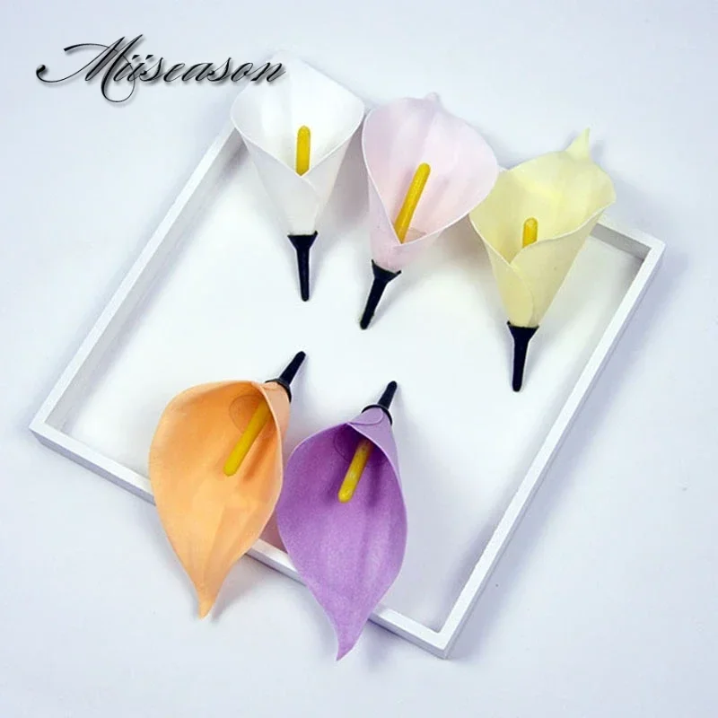 30pcs Calla lily Soap flower Heads beauty Wedding Valentine's Day Gift DIY Gift Bouquet Home Decoration Hand artificial Flower