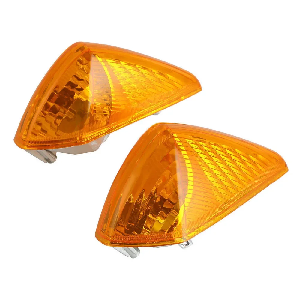 Motorcycle 2pcsTurn signal indicator light For Honda VFR800 1998-2001 Smoke Clear Orange