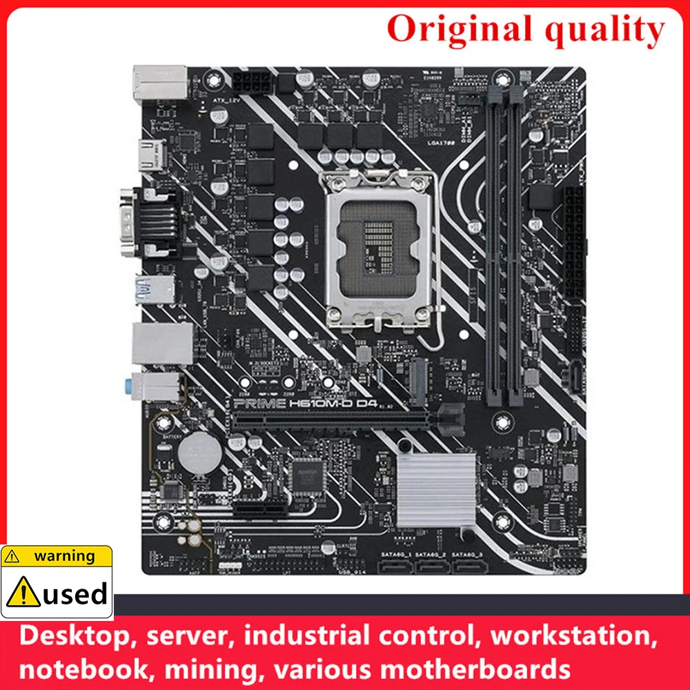 Used For PRIME H610M-D D4 Motherboards LGA 1700 DDR4 64GB M-ATX For Intel H610 Desktop Mainboard SATA III USB3.0