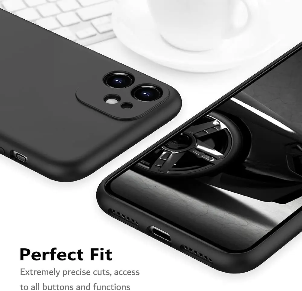 Flüssige Silikonhülle für iPhone 11 12 13 Mini iPhone 14 15 16 Pro Max 16 Plus Cover TPU stoßfeste matte Schutzhülle – Detail 6