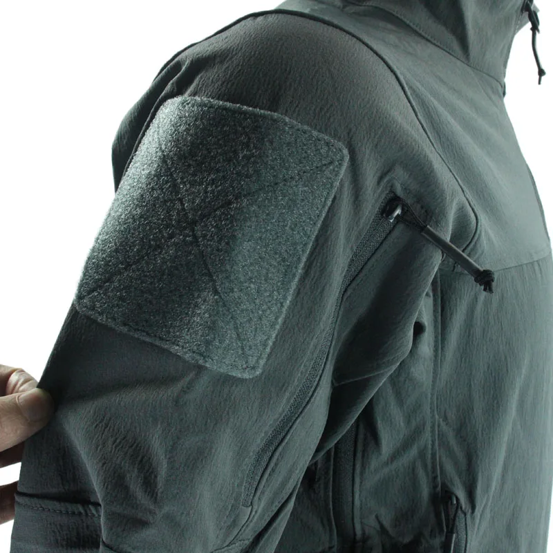 coque-souple-legere-a-motif-peau-d'orange-gris-tactique-elastique-sur-quatre-cotes-respirante