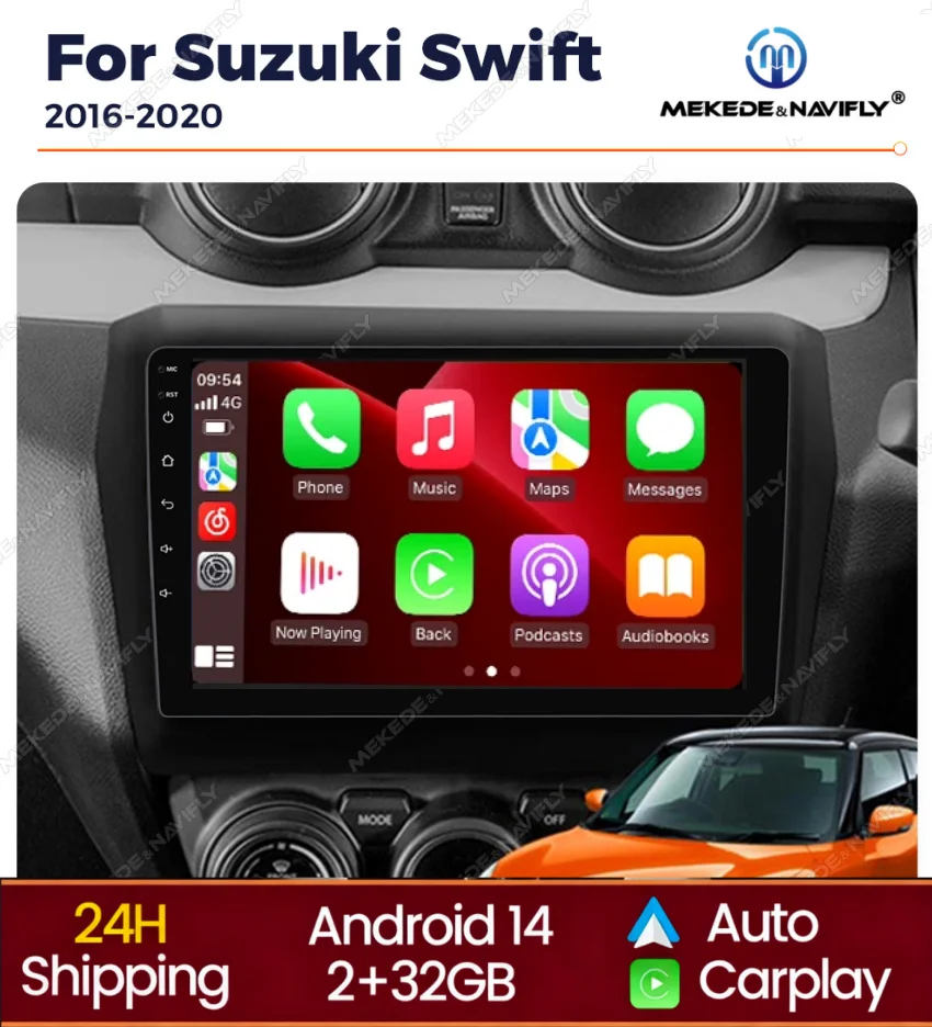 

Android Auto Wireless Carplay Car Radio For Suzuki Swift 2016-2020 Intelligent Car Radio System GPS Navigation Multimedia Player