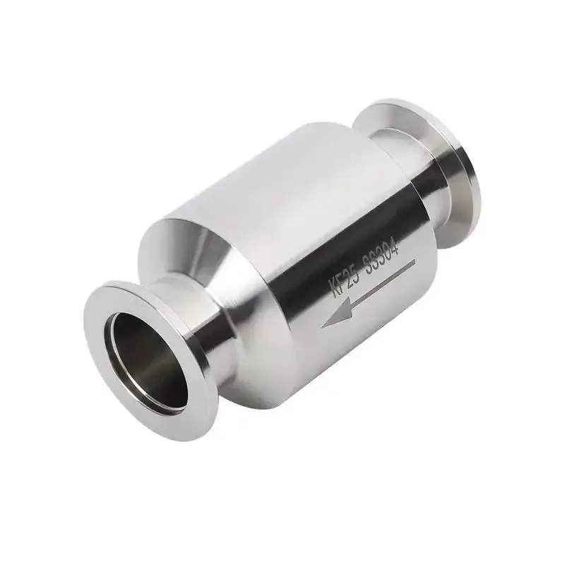 304 Stainless Steel Vacuum Check Valve KF16 KF25 KF40 KF50 One-Way Valve Vacuum Pump Check Valve