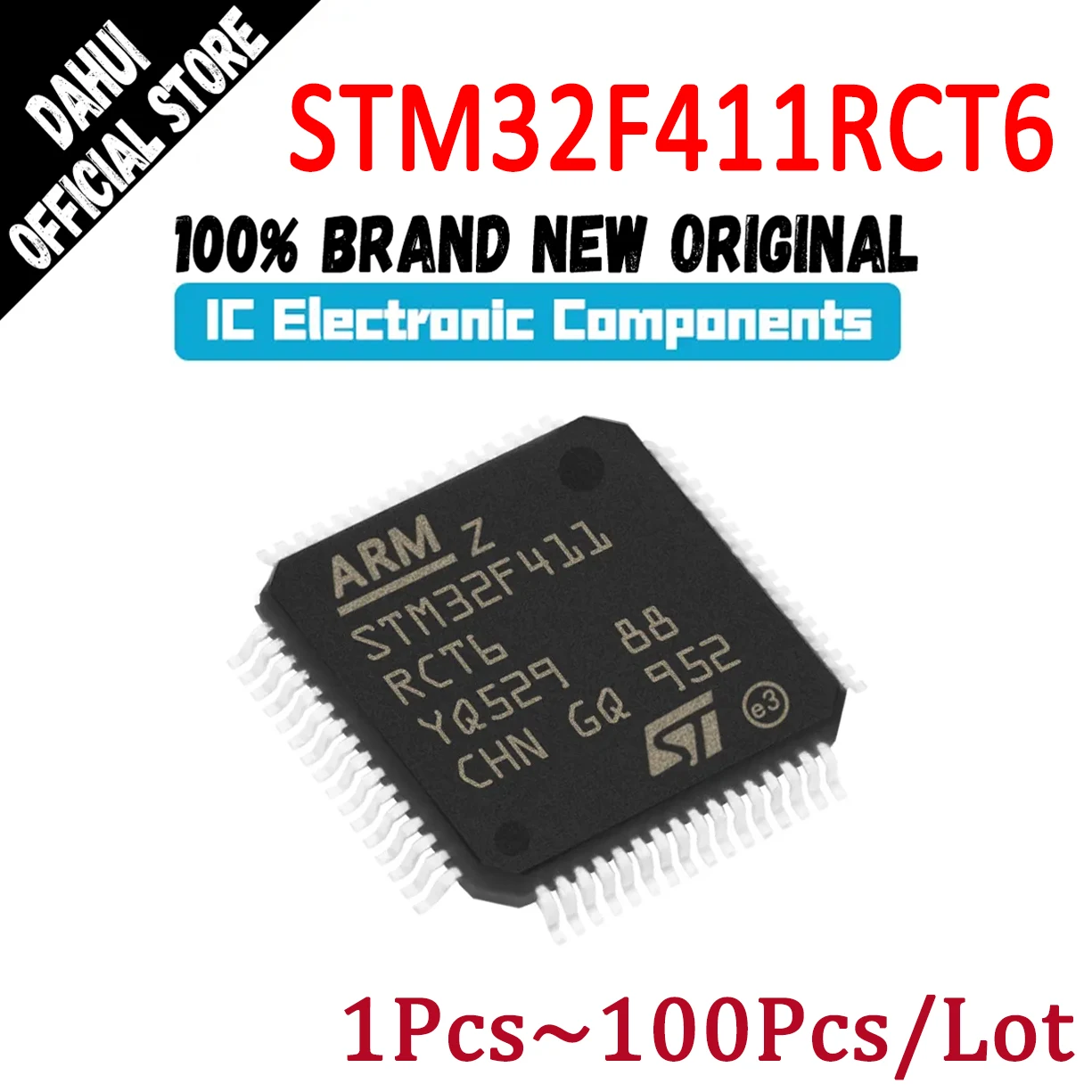 STM32F411RCT6 STM32F411RCT STM32F411RC STM32F411R STM32F411 STM32F STM32 STM IC MCU Chip LQFP-64