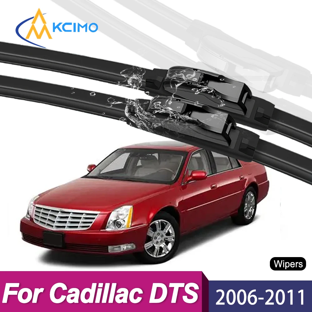 

Anti-Vibration Quiet Front Wiper Blades For Cadillac DTS 2006-2011 Easy Installation Automotive Accessories