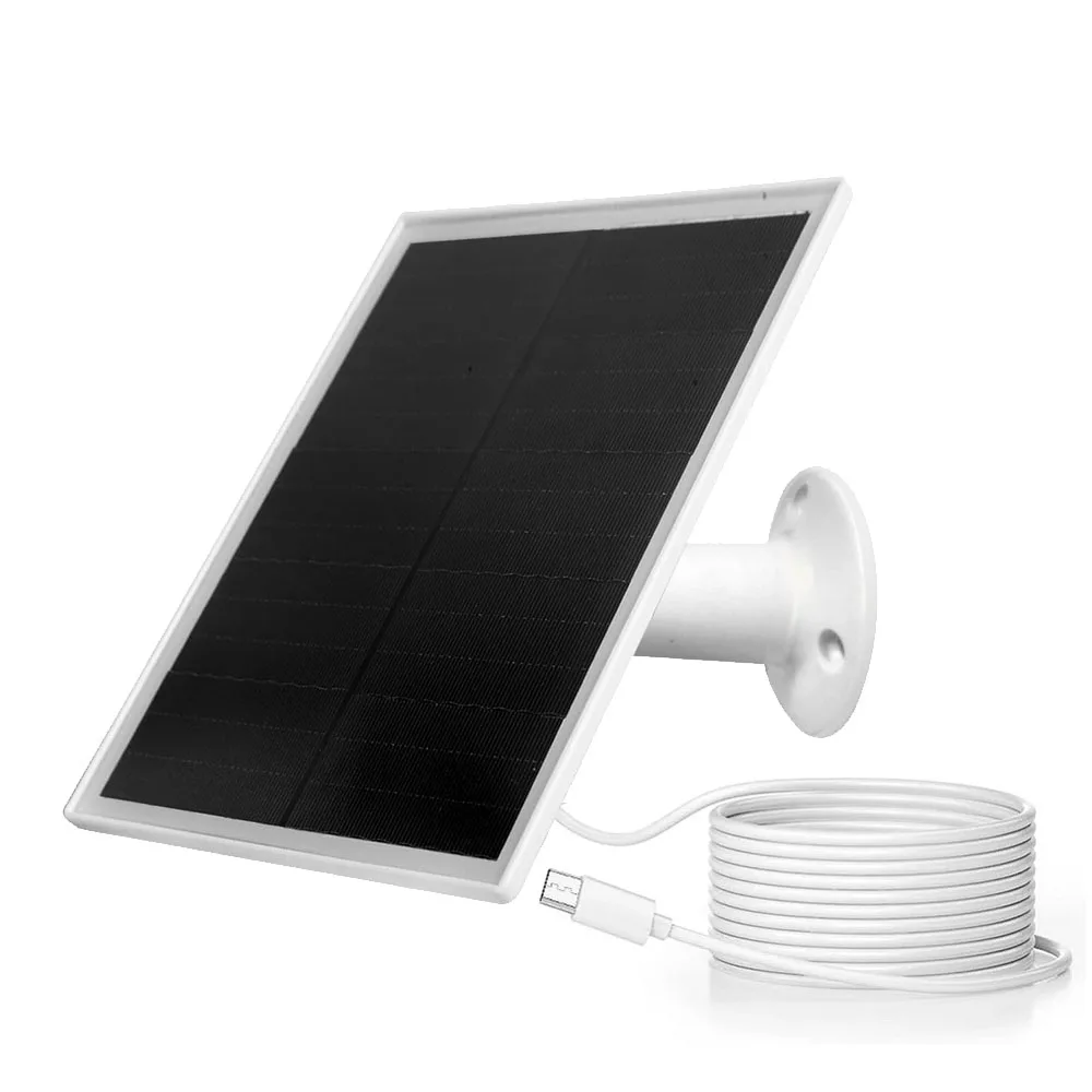 6 واط 5 فولت لوحة طاقة شمسية شحن للخارجية الأمن كاميرا جرس الباب منخفضة الطاقة Sunpower لوحة مع مايكرو USB TYPE-C