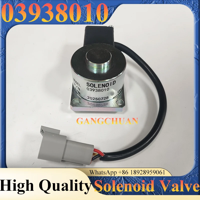 Onderdelen van bouwmachines Graafmachineonderdelen Magneetventiel 03938010 voor 3L 31C dieselmotor