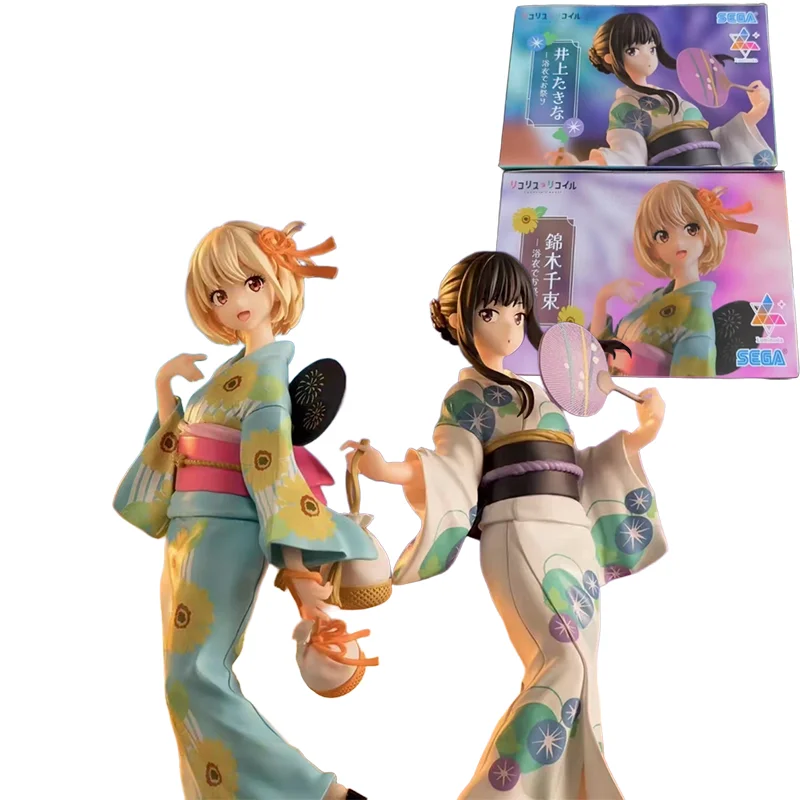 

В наличии оригинальная Lycoris Recoil Luminasta Inoue Takina Nishikigi Chisato, новая и нераспечатанная коллекционная аниме-фигурка, модель игрушки в подарок