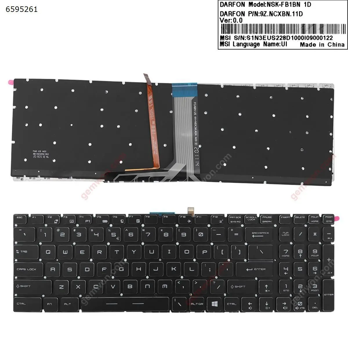 New Us Laptop Keybo…