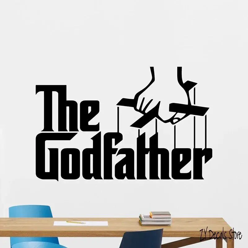 The Godfather Wall Decal Gangster Mafia Movies Vinyl Sticker Decor Mural for Bedroom Living Room Decoration L578