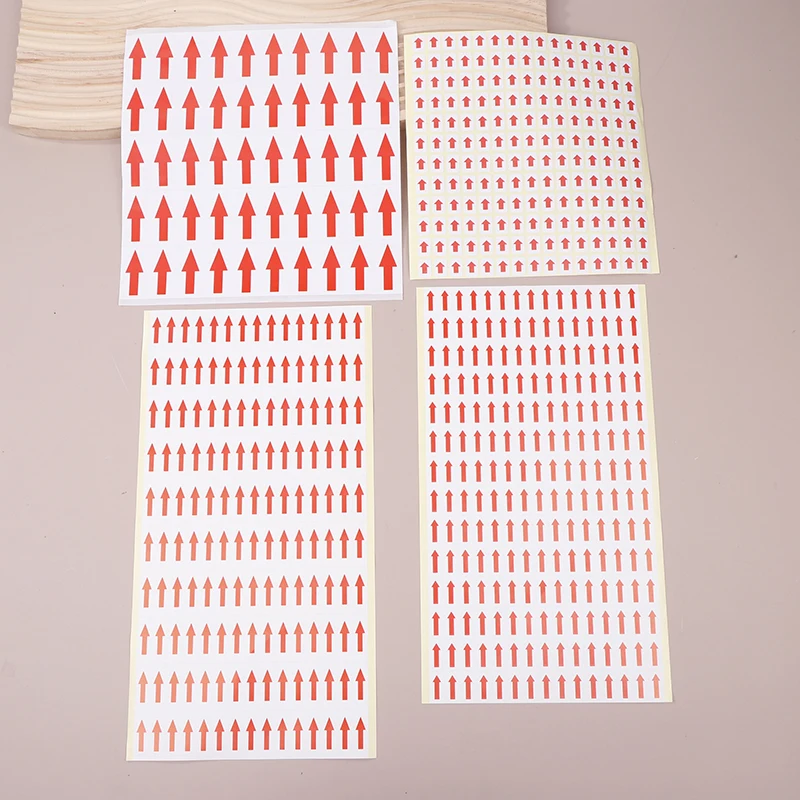 10 PCS Red Arrow Stickers Self Adhesive Custom Labels Directional Labels Red Arrow Stickers