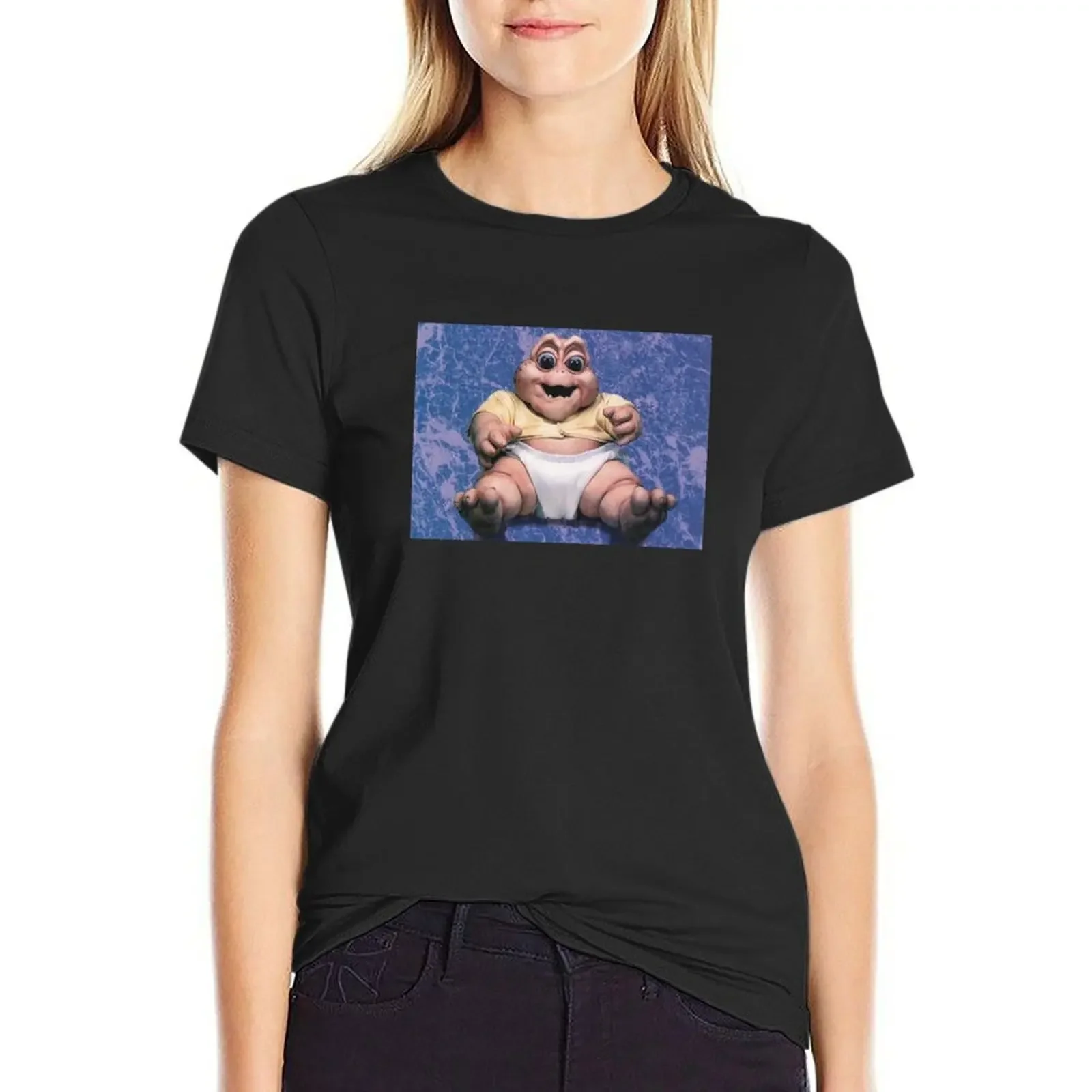 

Baby Sinclair The Dinosaurs T-Shirt plus size tops blacks Female clothing T-shirts for Women