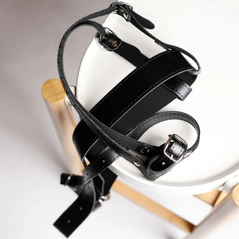 BDSM Chastity Forced Orgasm Belt For Leather Bondage Strap-on Harness,Strapon AV massage stick Massager Sex Toys For Women