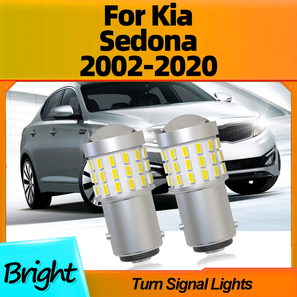 

2Pcs High Bright 1157 P21/5W BAY15D LED Car Turn Signal Light For Kia Sedona 2002 2003 2004 2005 2006 2007 2008 2009 2010-2020