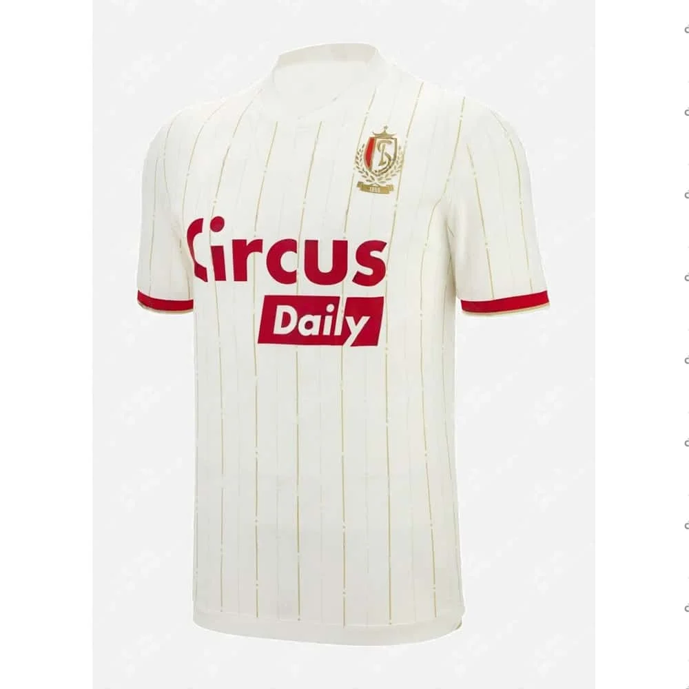 2025-26 Sommer Herren Atmungsaktives Fußballtrikot Schnelltrocknendes Oberteil Erwachsene Männer Heim-Fußball S-Standard L-Liègei Sport Auswärts – Detail 6