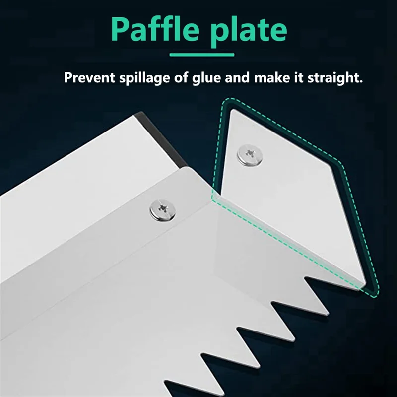

ABEZ Triangular Trowel Bringing Tooth Mud Boards 10Mm Eye 600Mm Long Stainless Steel Adhesive / Mortar Tile Tool Construction