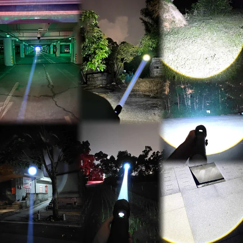 800W High Power Led Flashlight 300000lm Powerful Long Range Flashlight Rechargeable 5000mah Most Powerful Lantern Tactical Torch