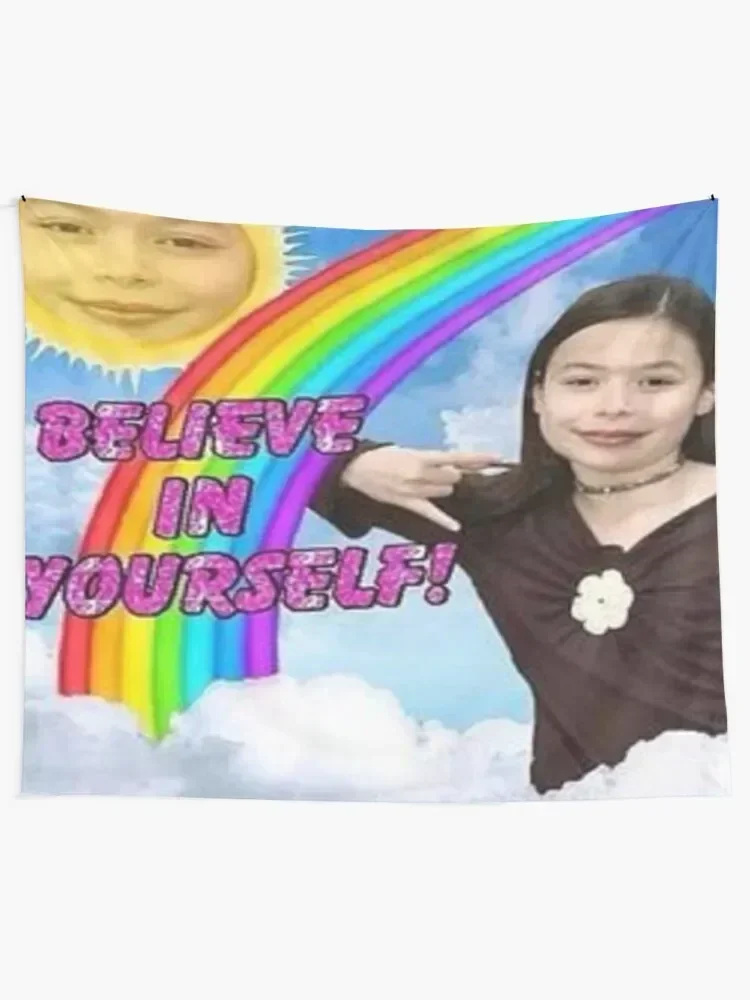 ICarly Believe in yourself design Tapestry Wall Decor Hanging Wall Decorations Room Design Kawaii Room Decor Tapestry