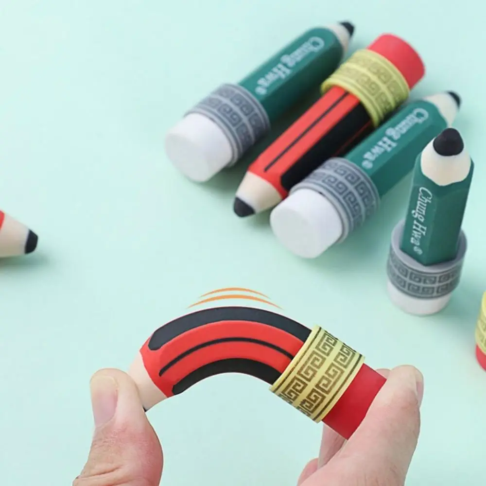 Less Rubber Debris Pencil Wiping Eraser Writing Drawing Good Flexibility Art Pencil Eraser Handwriting Pencil Shape