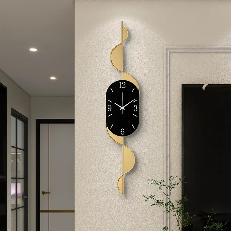 Classic Style Wall Clock Wood Interior Bedrooms Nordic Living Room Wall Clocks Xenomorph Korean Horloge Murale Room Decorations