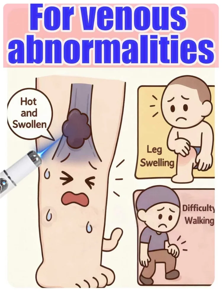 

Authentic foot vein care kit, improves blood circulation, uses blue light technology