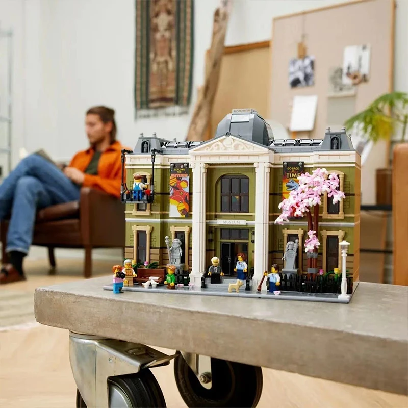 4014PCS Icons Natural History Museum 10326 Biggest Modular Building Set Architecture Street View Building Blocks Toy Kids Gift