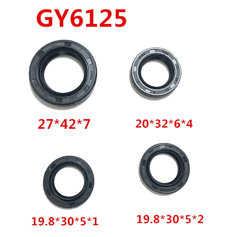 

Motorcycle Oil Seals Kit for Honda Lifan Dayang Sundiro Sanlg Haojue Kymco CG125 YBR125 GN125 AN125 JH70 CBT125 GS125 GY6125