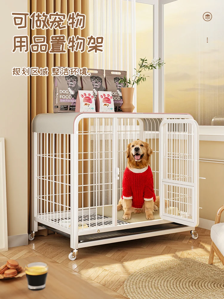 Dog cage, small dog, medium dog, indoor kennel, one room, one living room, one bathroom, thick fence, large dog house villa