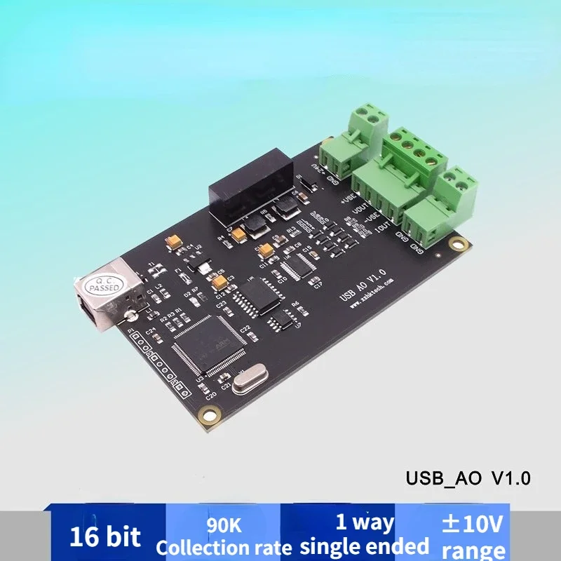 USB Analog Output Card 16-bit 90Ksps Programmable Voltage Output Labview