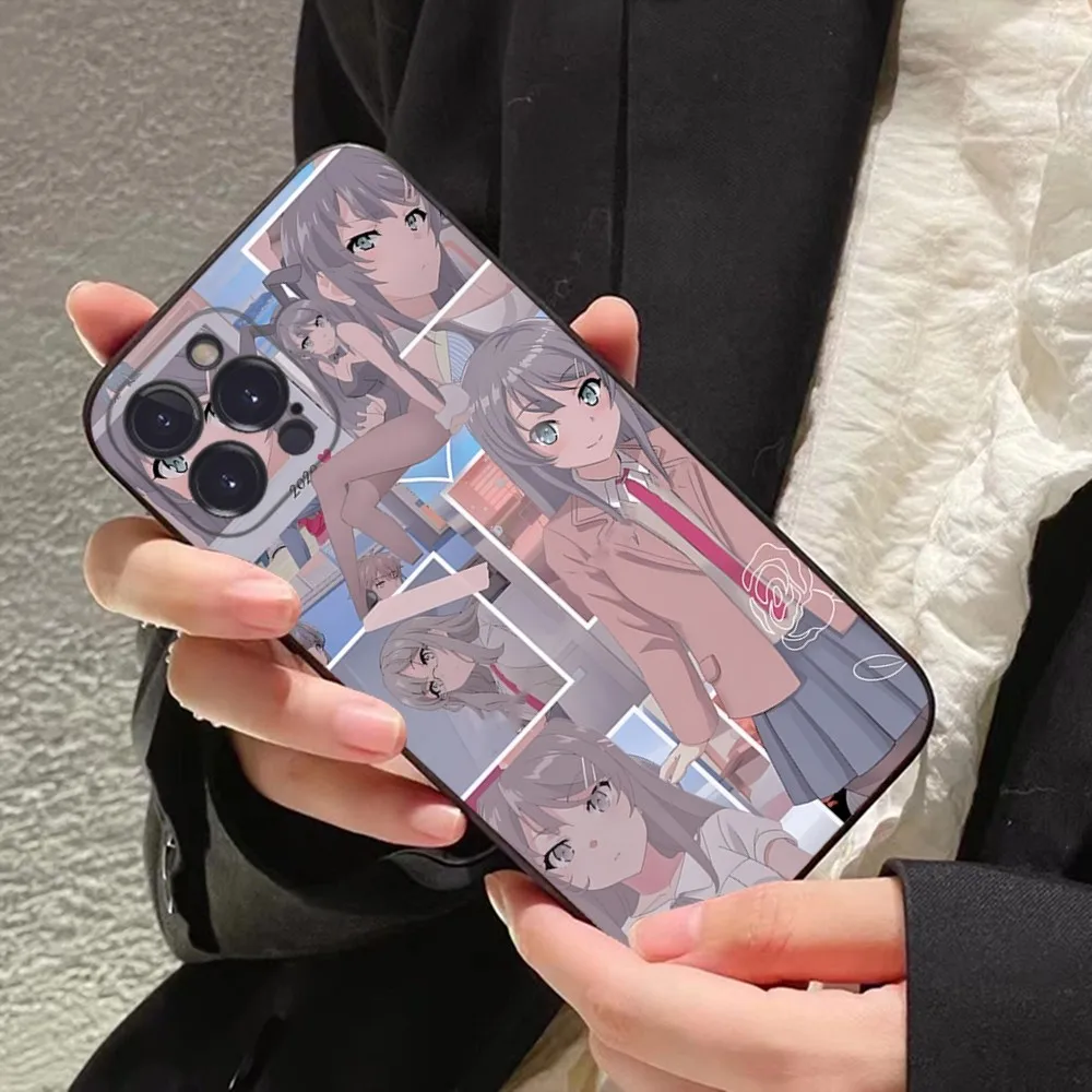 Anime Mai Sakurajima Phone Case For iPhone 15 14 11 12 13 Mini Pro XS Max Cover 6 7 8 Plus X XR SE 2020 Funda Shell