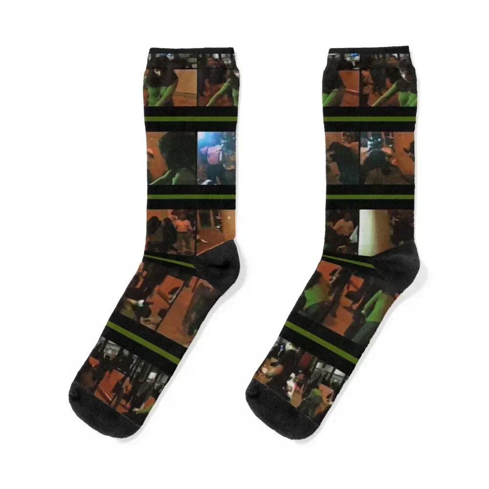 

Bjrk vs. Reporter - Green Socks Christmas christmass gift moving stockings Socks Men Women's