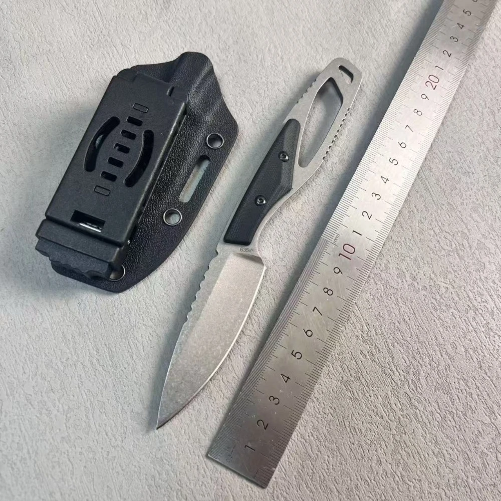 

New Style 635 Fixed Camping Knife 440C Blade G10 Handle Steak Knives Outdoor EDC Knives Hiking Peeling Tool Fishing Knives