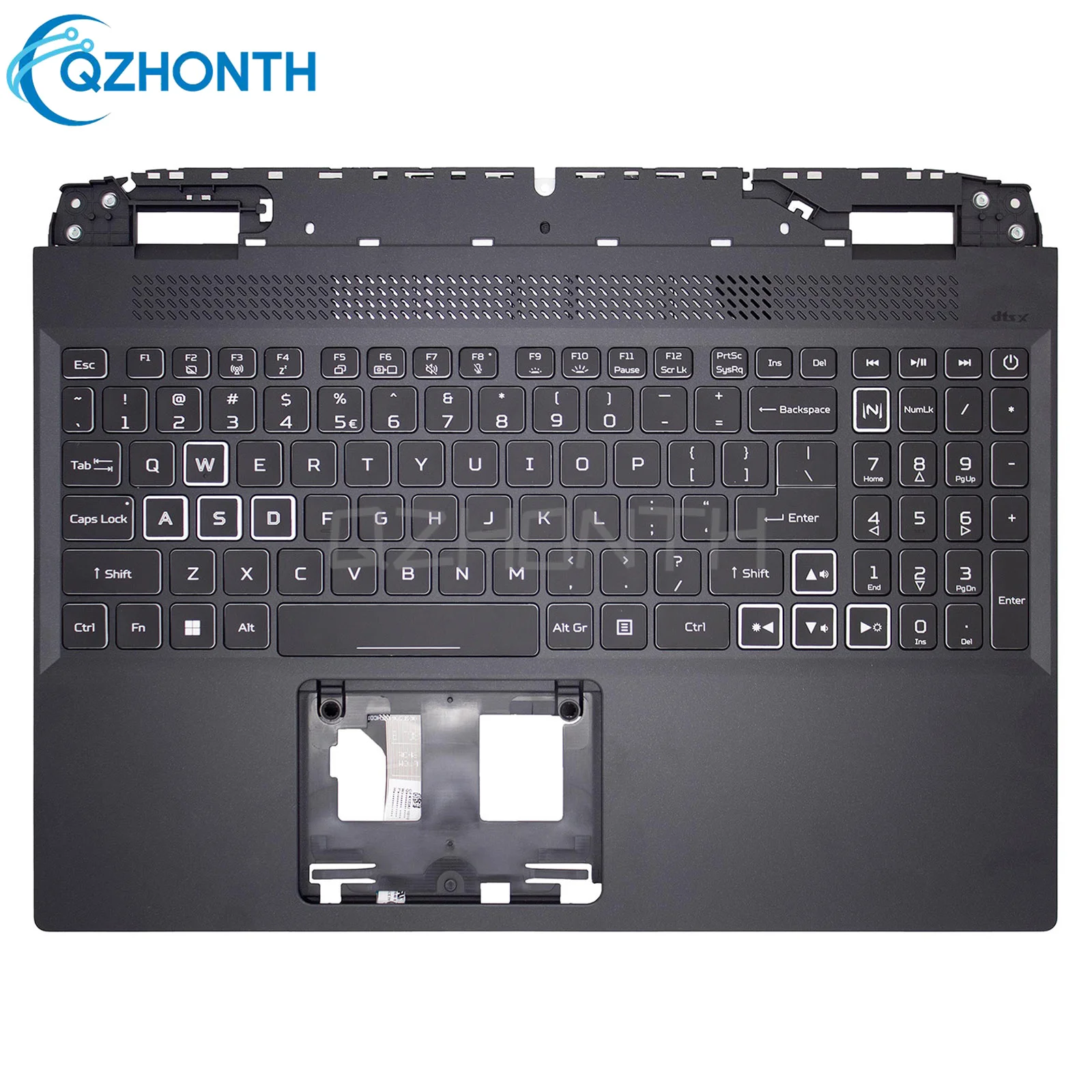 

New Palmrest w/ Backlit Keyboard White Keys For Acer Nitro 5 AN515-58 AN515-46 6B.QFMN2.001 15.6"