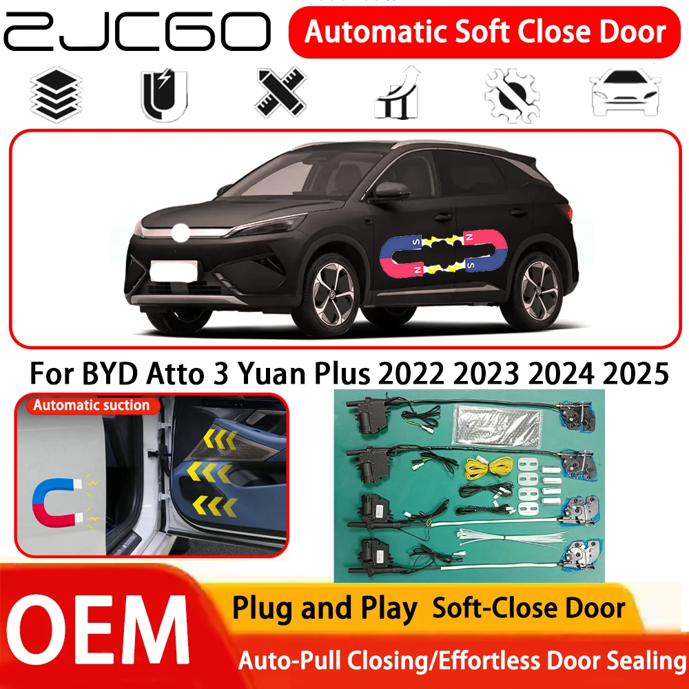 

for BYD Atto 3 Yuan Plus 2022 2023 2024 2025 Car OEM Plug and Play Automatic Electric Soft Close Door Comfort Closing System