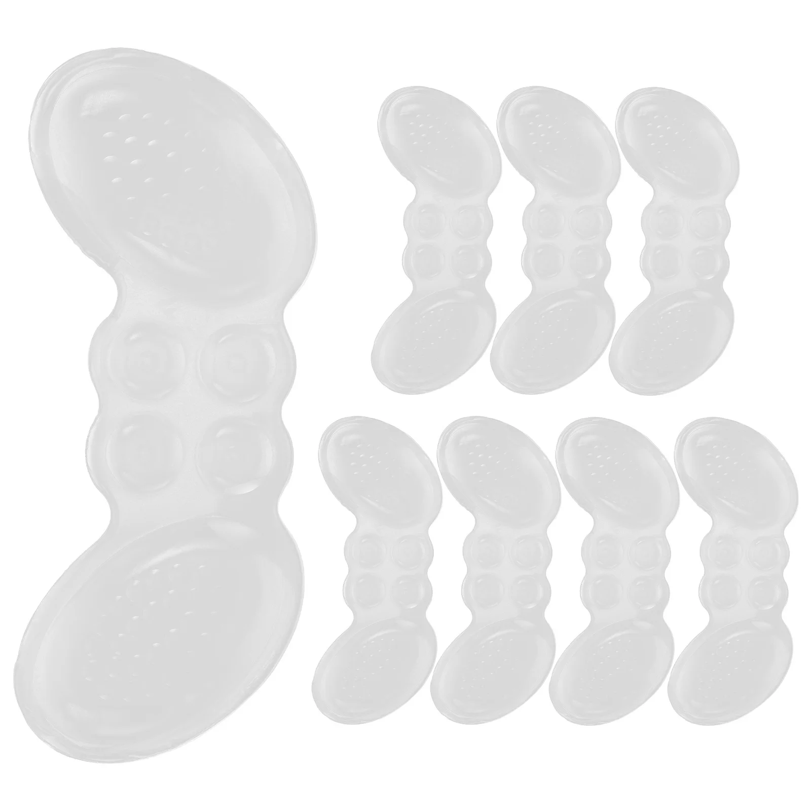

4pcs Silicone Heel Pads Comfortable Non-Slip Inserts For High Heel Shoes Wear-Resistant Cushions Foot Care Tools