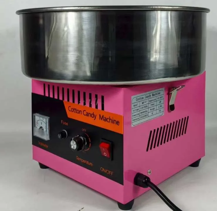 Commercial Automatic Fancy Colored Sugar Cotton Candy Machine, Snack Food Processing Equipment Complete Plug-in Set Street Stall