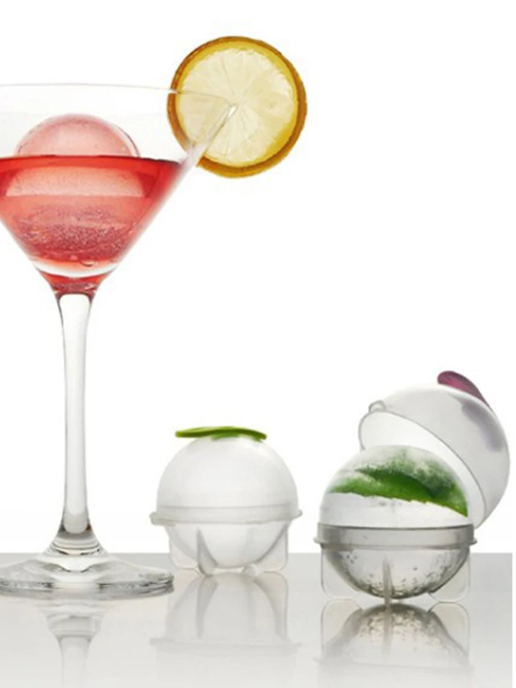 Moule à glaçons boule ronde de 5CM, 1 à 10 pièces, bricolage, machine à crème glacée, moule à glace en plastique, plateau à glace pour whisky, outil de Bar, Gadget de cuisine, accessoires