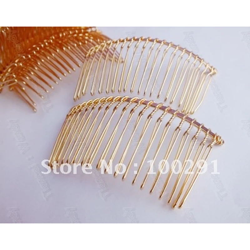 Jewelry DIY findings  200pcs 70mm 20teeth hair combs metal headband head band hair clip hair bobby pins findings accessories