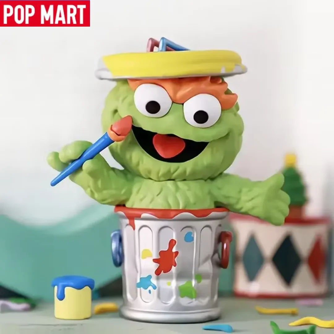 

POP MART Серия для вечеринок «Улица Сезам», слепая коробка, сумка для догадок, загадочная коробка, игрушки, кукла, милая аниме-фигурка, настольные украшения, подарок для девочки