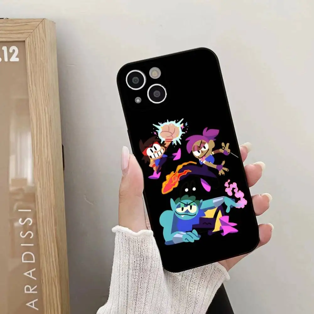 حافظة هاتف O-OK KO Lets Be Heroes لهاتف iPhone 16e,16,15,14,13,12,11 Plus,Pro,Max,XR,XS,X,7,8 SE,Mini Silicone Soft #2