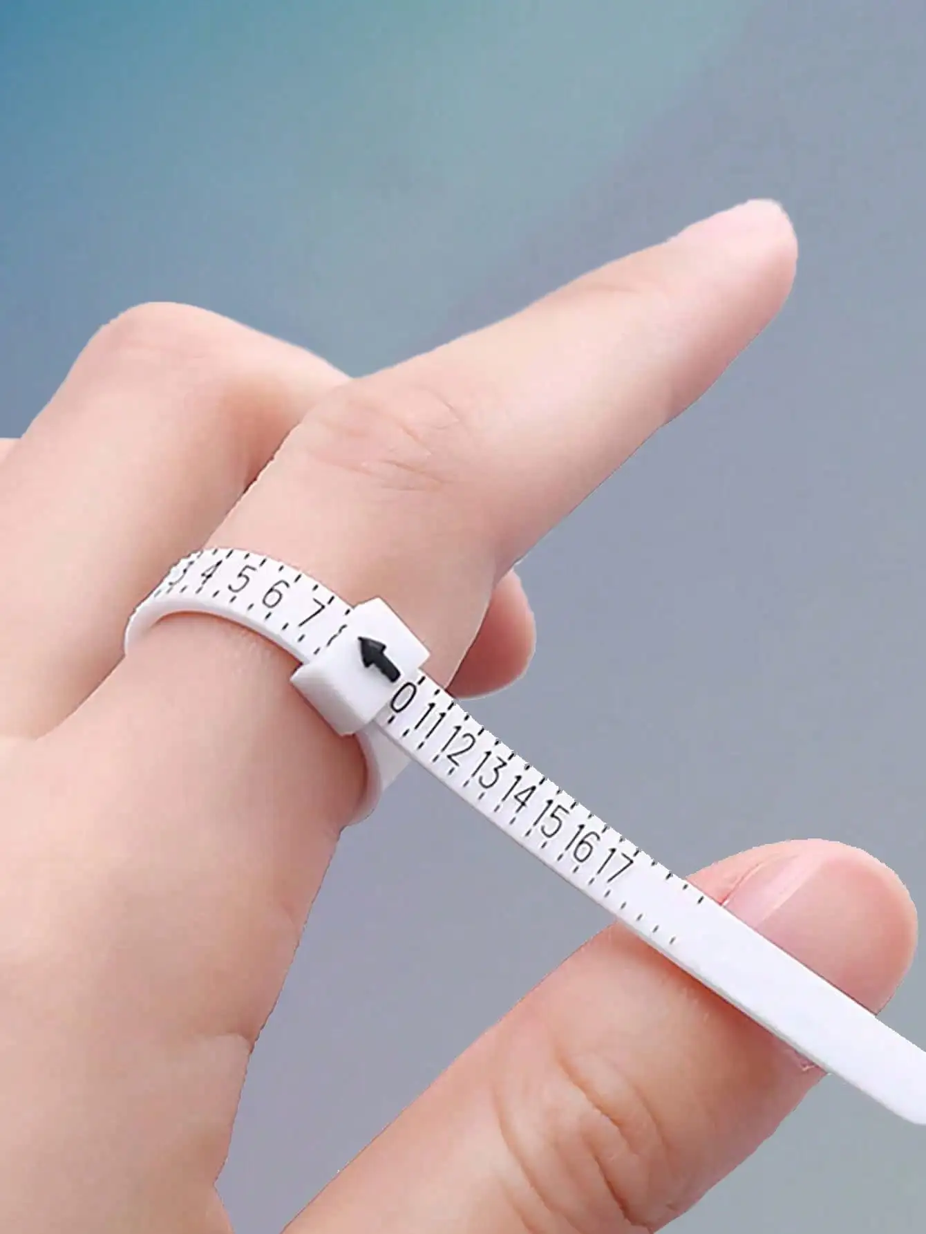 1pc White Ring Sizer Tool - Soft Adjustable Jewelry Measuring Tape For Accurate Ring Size Measurement At Home (Perfect For Engagement Rings & Wedding Bands),Cheap,Valentine's Day,Cheap Items,Travel,Travel Essential,Room Decor,Valentine's Gift,Cheap Stuff,