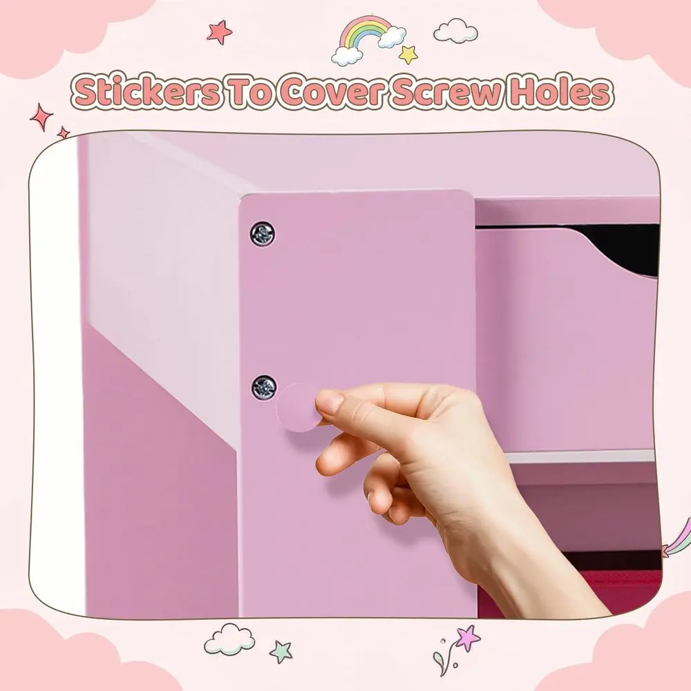 

Детский деревянный стол-трансформер 4-в-1 с местом для хранения, двусторонней доской, съемным стулом и столешницей для детей