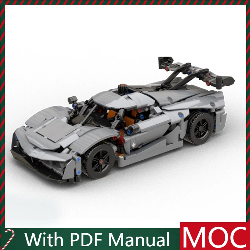 51 PCS Hot Selling Moc Mini Technical Racing Supercar Model Building Blocks Bricks Toys Kids Educational Assembly Birthday Gift