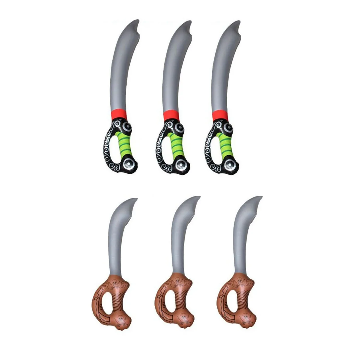 

6Pcs Inflatable Pirate Sword Party Favor Fun Safe Inflatable for Kids Children Pretend Play Pirate Children Pretend Play