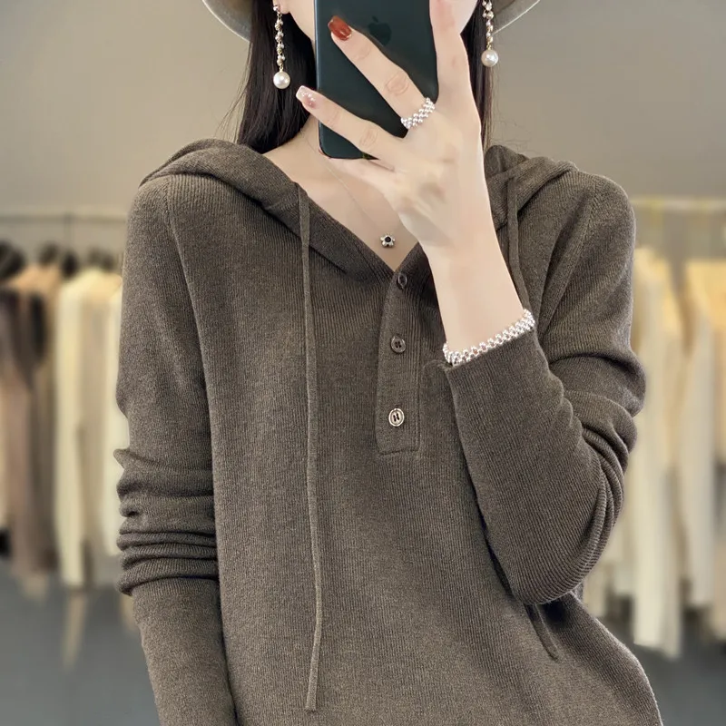 Cashmere Hoodies Women 2023 Autumn Winter Cashmere Casual Pullover Sweatshirt Cashmere Hoodie