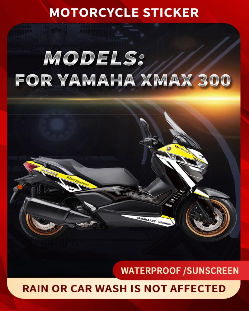 

Applicable to 23 Yamaha XMAX300 stickers, all car print stickers, and motorcycle protective film modification accessories