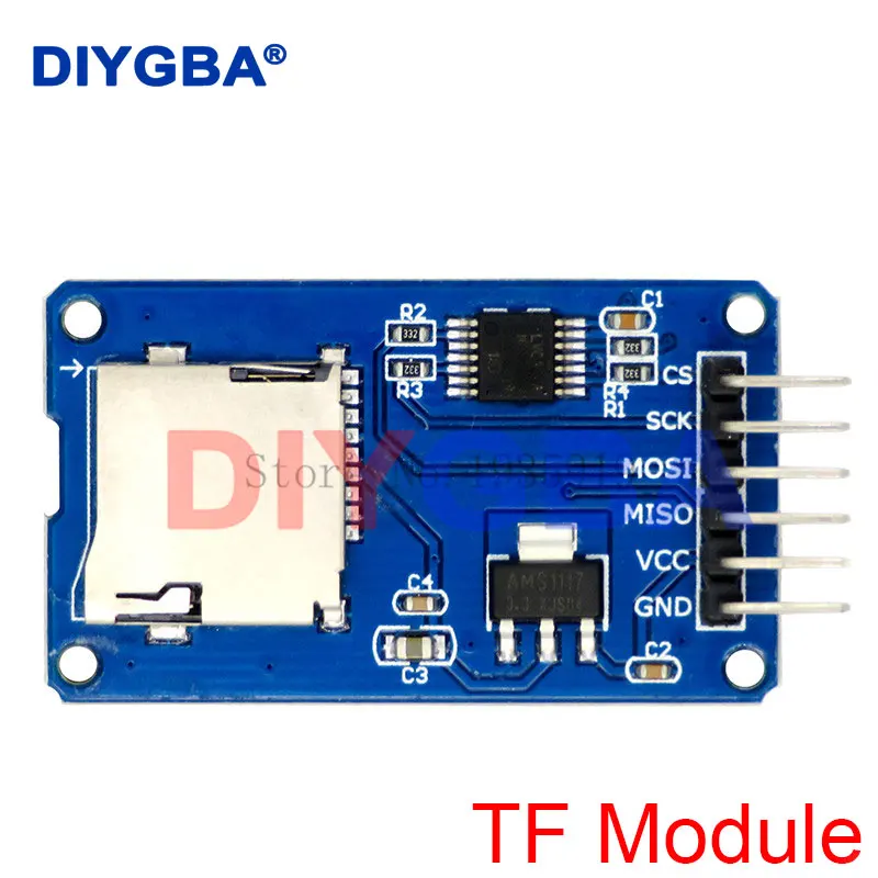 Плата расширения памяти Micro SD, модуль защиты памяти Micro SD TF Card SPI для Arduino