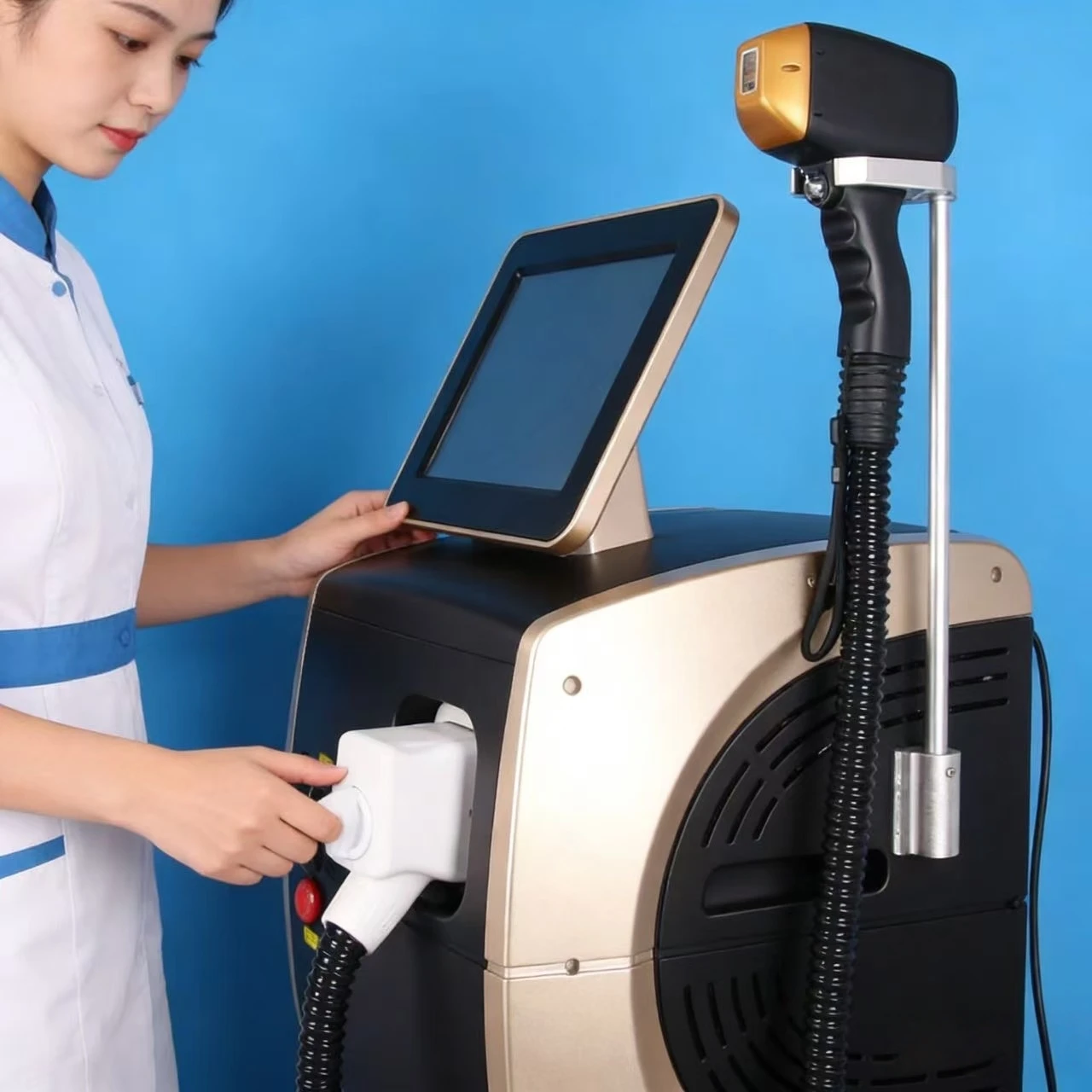 

4000W 808nm Diode Laser Hair Removal SLyric Machine Alexandrit Permanent Painless Physical Underarm Body Care Depilation